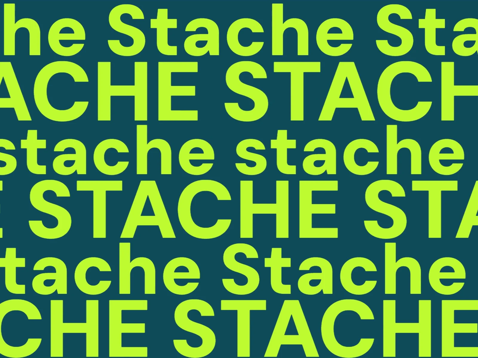 Motion design — Stache Studio kinetic identity